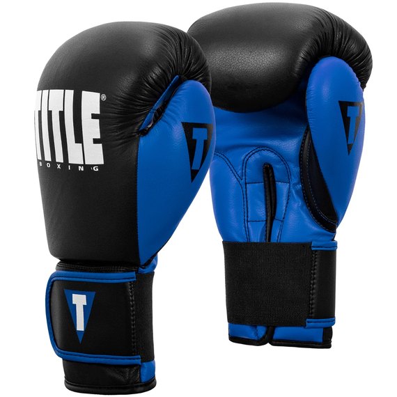 Боксерские перчатки Title Boxing Dynamic Strike Black/Blue 12 ун (XDBG 12 BK/BL), Вес: 12 унций, Цвет: Чёрный/Синий