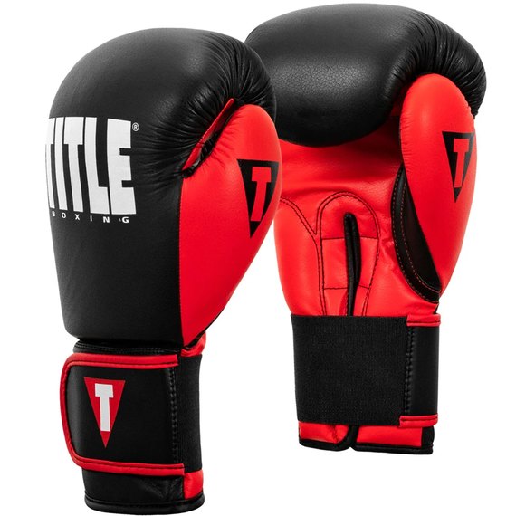 Боксерські рукавички Title Boxing Dynamic Strike Black/Red 16 ун (XDBG 16 BK/RD), Вага: 16 унцій, Колір: Чорний/Червоний