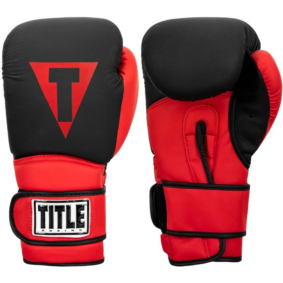 Боксерські рукавички Title Boxing Guts and Glory Black/Red 16 ун (GGBG X BK/RD), зображення 2