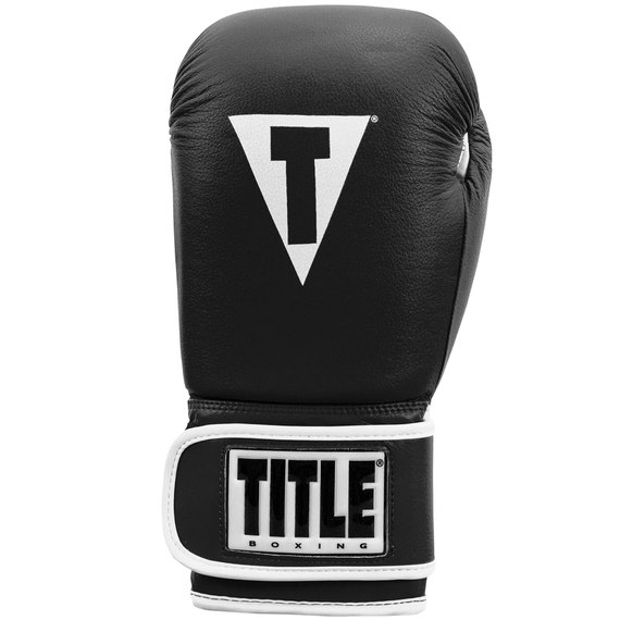 Боксерські рукавички Title Boxing Pro Style Leather Gloves 3.0 Black/White 14 ун (TVVTG3 14 BK/WH), Вага: 14 унцій, Колір: Чорний/Білий, зображення 3