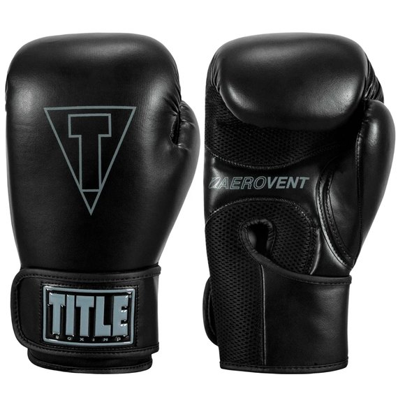 Боксерські рукавички Title Boxing Vegan Gloves Black 12 ун (VGFBG 12 oz BK/BK), Вага: 12 унцій, Колір: Чорний, зображення 2