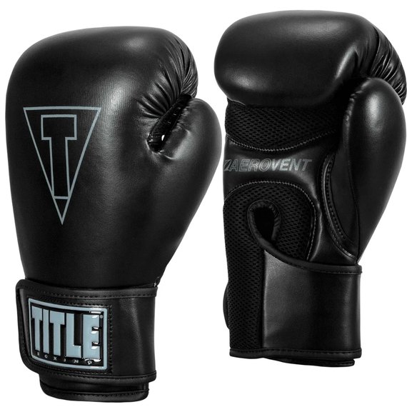 Боксерські рукавички Title Boxing Vegan Gloves Black 8 ун (VGFBG 8 oz BK/BK), Вага: 8 унцій, Колір: Чорний