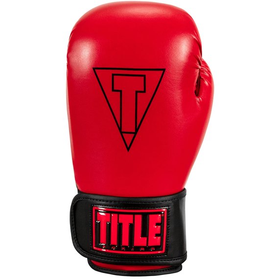 Боксерські рукавички Title Boxing Vegan Gloves Red/Black 12 ун (VGFBG 12 oz RD/BK), Вага: 12 унцій, Колір: Червоний/Чорний, зображення 3