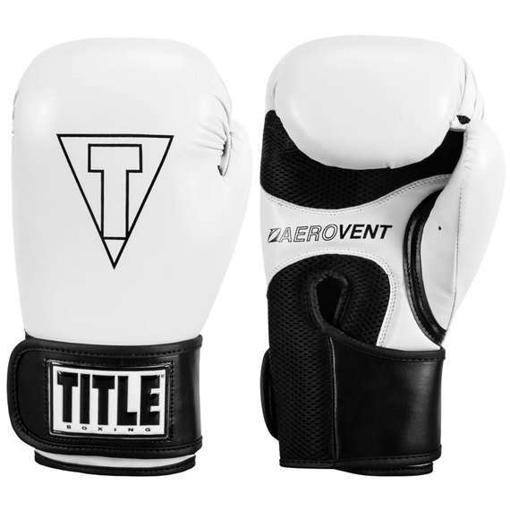 Боксерские перчатки Title Boxing Vegan Gloves White/Black 14 ун (VGFBG 14 oz WH/BK), Вес: 14 унций, Цвет: Белый, изображение 2