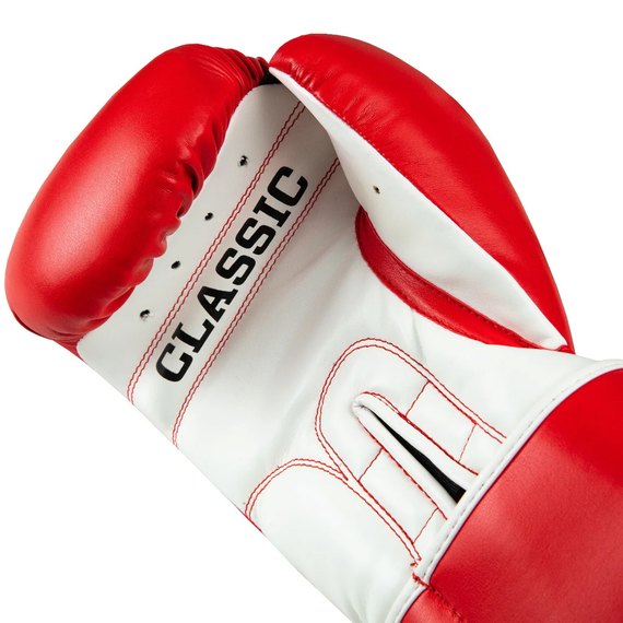 Боксерські рукавички Title Classic Pro Style 3.0 Red/White 12 ун (CVVTG3 12 RD/WH), Вага: 12 унцій, Колір: Білий/Червоний, зображення 5