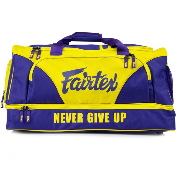 Спортивная сумка Fairtex BAG2 Purple/Yellow (BAG2_Purple/Yellow), изображение 2