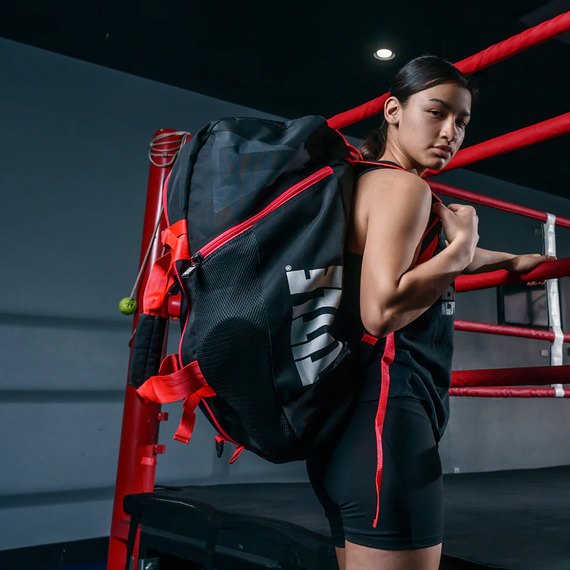 Спортивна сумка Title Boxing Champion Sport Bag/Backpack Black/Red (TBAG46 BK/RD), Колір: Чорний/Червоний, зображення 9