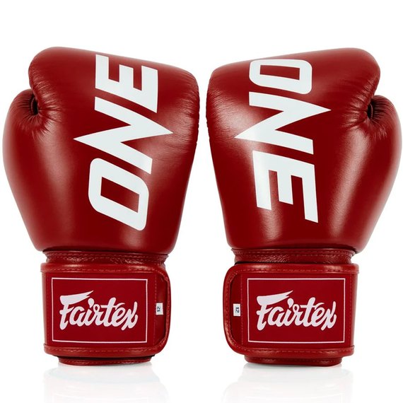 Боксерські рукавички Fairtex BGV1-ONE (натуральна шкіра) Red 10 ун (BGV1-ONE_10oz_Red), Вага: 10 унцій, Колір: Червоний, зображення 3
