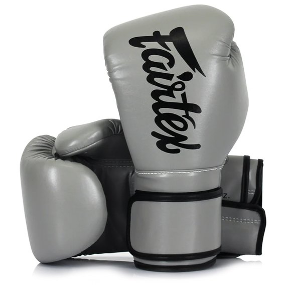 Боксерские перчатки Fairtex BGV14 Grey 12 ун (BGV14_12oz_Grey), Вес: 12 унций, Цвет: Серый, изображение 2