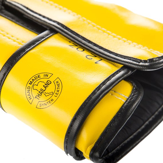Боксерские перчатки Fairtex BGV14 Yellow 12 ун (BGV14_12oz_Yellow), Вес: 12 унций, Цвет: Жёлтый, изображение 4