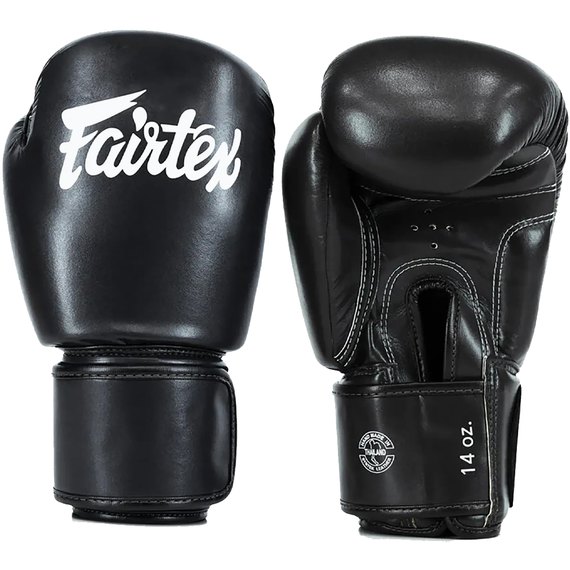 Боксерские перчатки Fairtex BGV27 Black 14 ун (BGV27_14oz_Black), Вес: 14 унций, Цвет: Чёрный