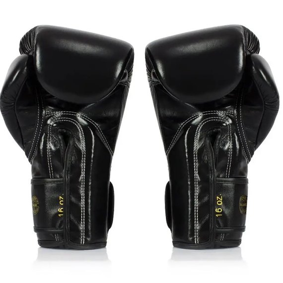 Боксерські рукавички Fairtex BGVG1 Black 14 ун (BGVG1_14oz_Black), Вага: 14 унцій, Колір: Чорний, зображення 2