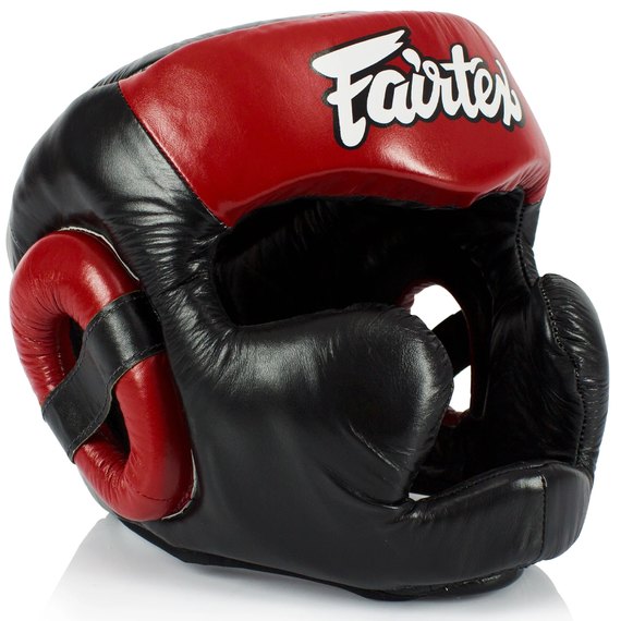 Боксерский шлем Fairtex HG13 Black/Red M (HG13_M_Black/Red), Размер: M, изображение 2