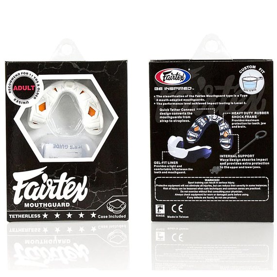 Капа для боксу Fairtex MG3 (вік 11+) White (MG3_White), зображення 3