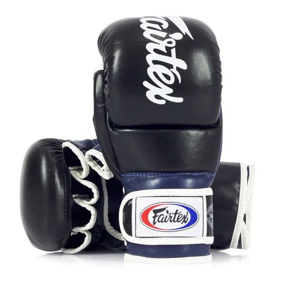 Перчатки для ММА Fairtex FGV18 Black/Blue M (FGV18_M_Black/Blue), Размер: M, изображение 4