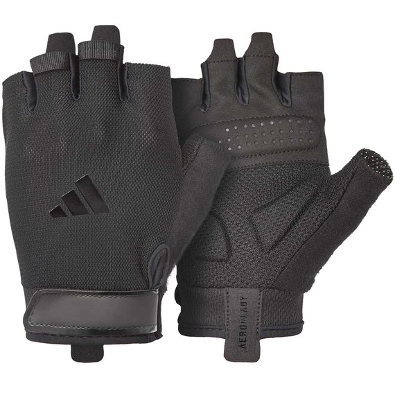 Перчатки для зала Adidas Essential Training Gloves черные XS (ADGB-15000BK), Размер: XS, Цвет: Чёрный