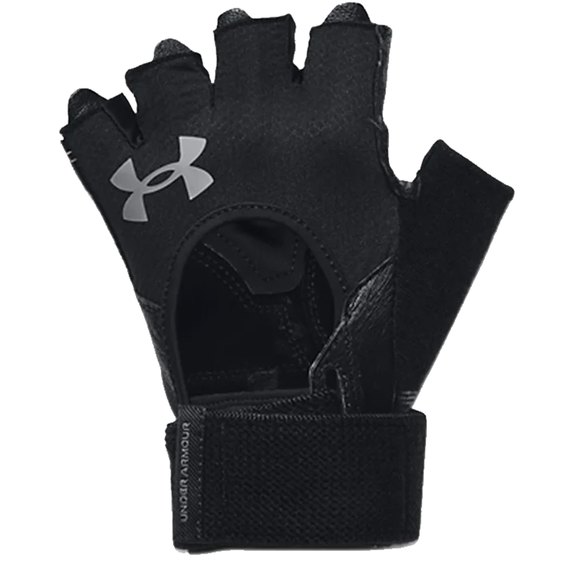 Перчатки для зала UA M's Weightlifting Gloves черные SM (1369830-001), Размер: SM, изображение 3