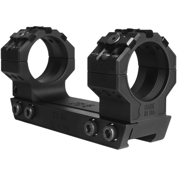 Моноблок BGN ARMO 35 мм 00 МОА Н38 серия M Black (М-35.00.38), Высота основания (ВН), мм: 38, Диаметр колец : 35 мм, Угол наклона: 0 MOA, изображение 5