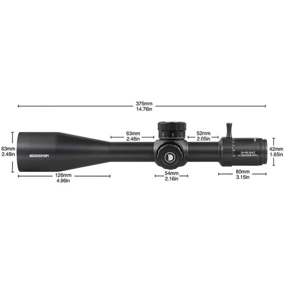 Оптический прицел Discovery Optics ED-PRS GEN2 4-20x52 SFIR FFP-Z (34 мм, подсветка) 221202-2, изображение 7