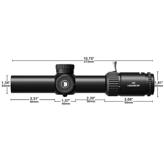 Оптический прицел Discovery Optics LHD 1-6X24 SFIR SFP (34 мм, с подсветкой) 250603, изображение 3