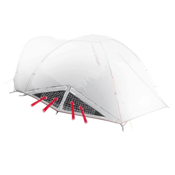 Палатка High Peak Nevada 2.1 Deep Forest (10350) 930589, Вместимость: Двухместные, изображение 9