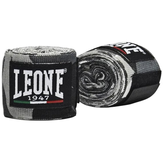 Бинты боксерские Leone Grey Mimetic 3,5 м (AB705_Grey_350), Цвет: Серый, Длина бинта: 3.5 м