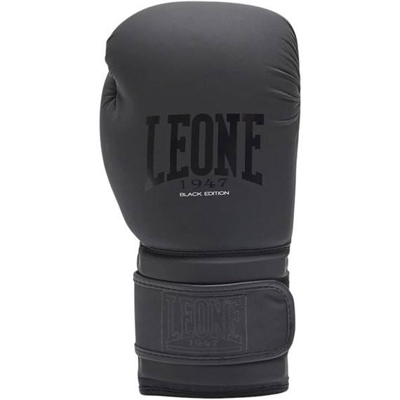 Боксерские перчатки Leone Mono Black 16 ун. (GN059_Bl/White_16oz), Вес: 16 унций, Цвет: Чёрный, изображение 2