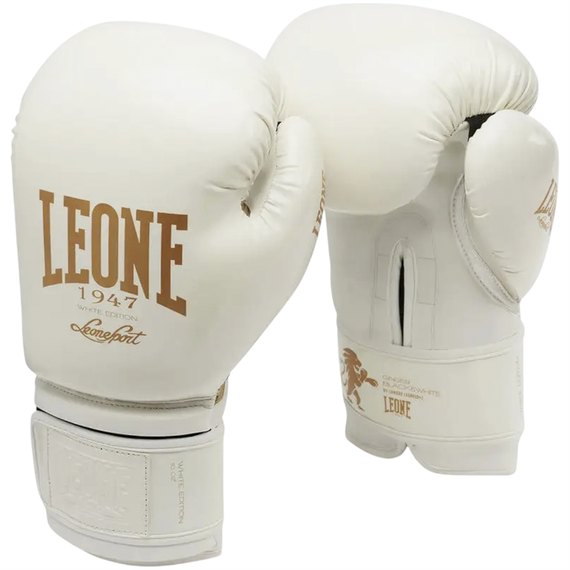 Боксерські рукавички Leone Mono White 16 ун. (GN059W_White_16oz), Вага: 16 унцій, Колір: Білий