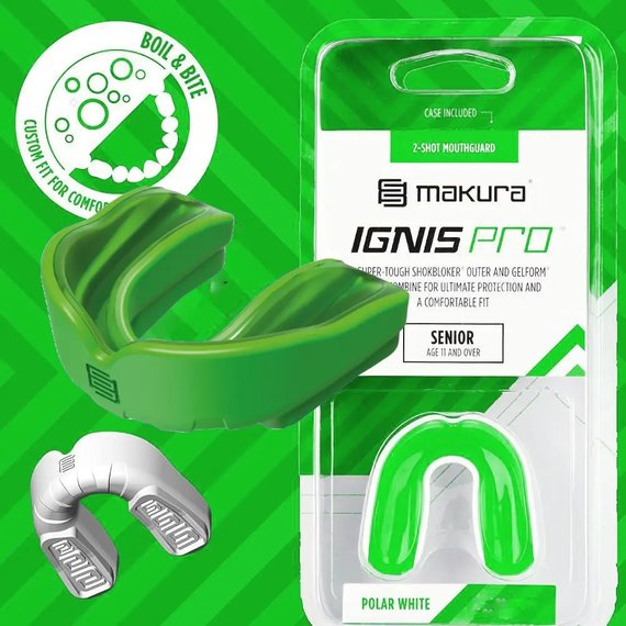 Капа для бокса Makura Ignis (возраст 11+) Green/Green (art.6017514067), Цвет: Зелёный, изображение 2