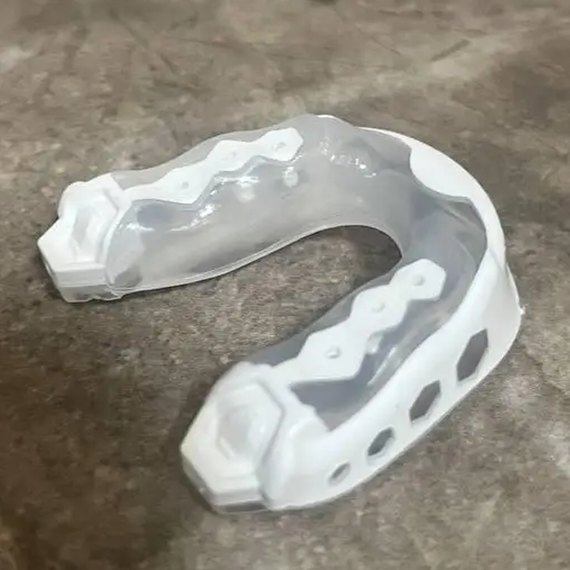 Капа для бокса Shock Doctor Gel Max (возраст 11+) White (art. 61950-TC-AD), Цвет: Белый, изображение 7