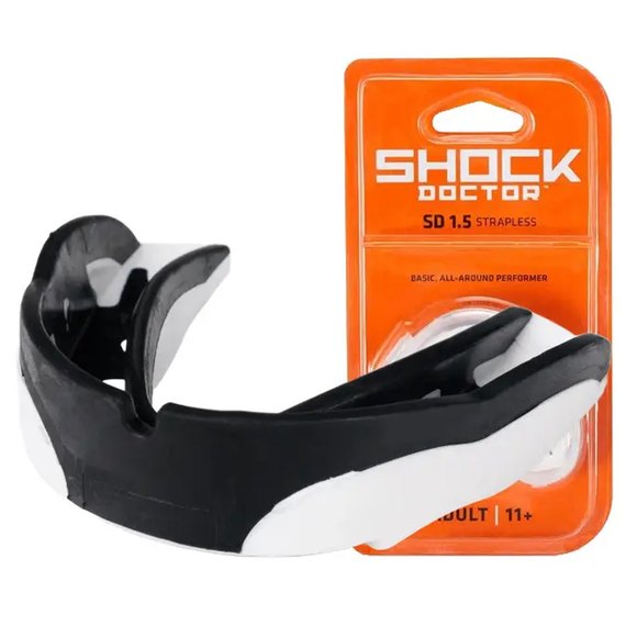 Капа для бокса Shock Doctor V1.5 (возраст 11+) White (art. 4000-BK-AD)