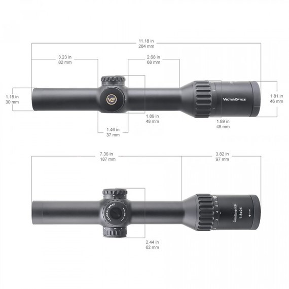 Оптический прицел Vector Optics Continental X8 1-8X24 (30 мм) ED illum. SFP VET-BTR (SCOC-T37), изображение 2