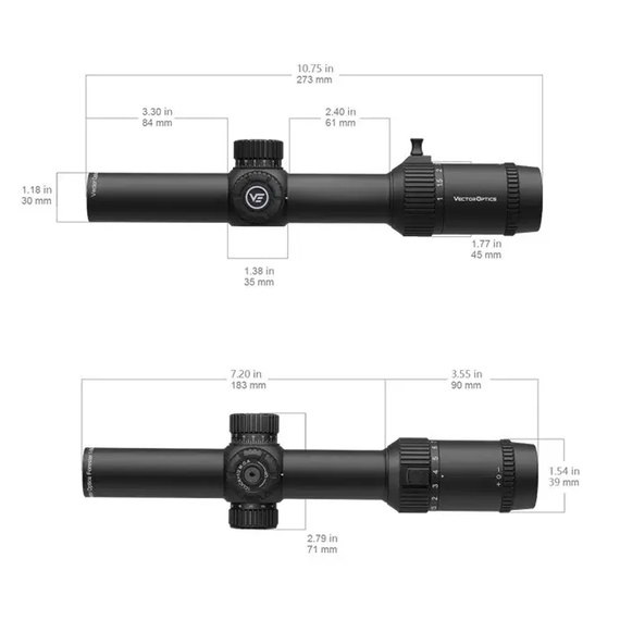 Оптический прицел Vector Optics Forester 1-8X24 (30 мм) illum. SFP Etched Glass (SCOC-38), изображение 4