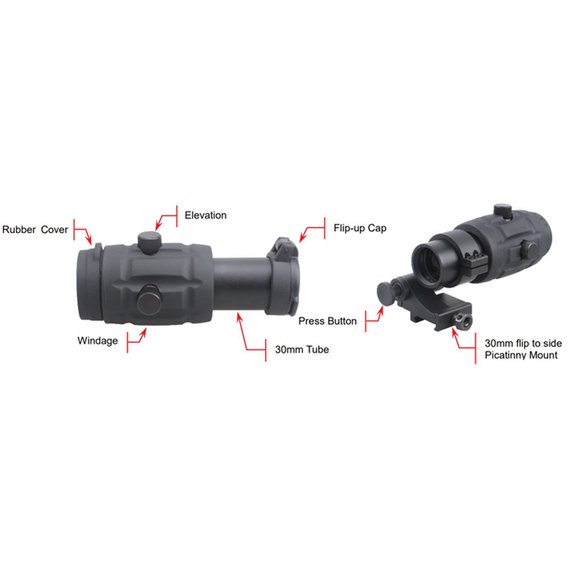 Оптический увеличитель Vector Optics Maverick 5x26 w/Flip Side (SCMF-15), изображение 4