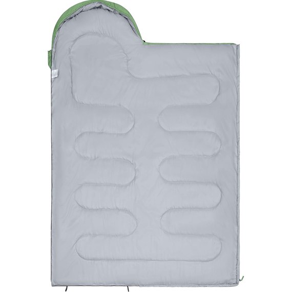 Спальный мешок KingCamp Oasis 250 R Green KS3121, Сторона застежки: Правая, Цвет : Зелёный, изображение 2