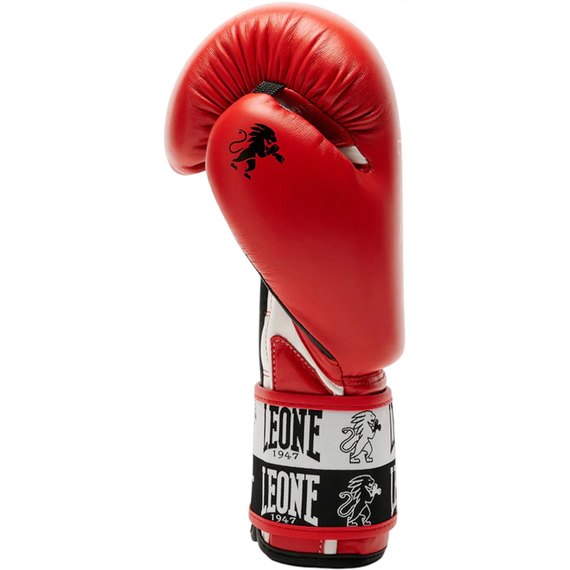 Боксерские перчатки Leone GN208 Iconic Red 16 ун. (GN208_Red_16oz), Вес: 16 унций, Цвет: Красный, изображение 2