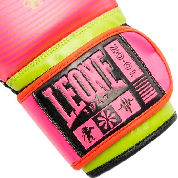Боксерские перчатки Leone GN313 Waves Fuxia 12 ун. (GN313_Fuxia_12oz), Вес: 12 унций, Цвет: Розовый, изображение 5