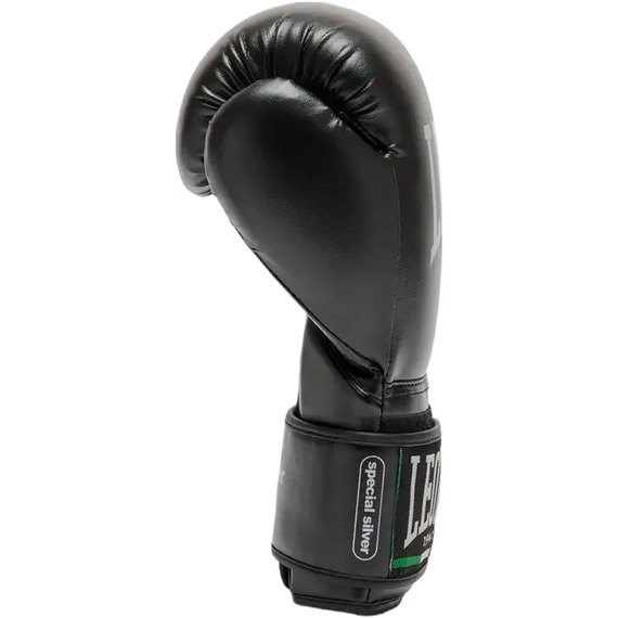 Боксерські рукавички Leone GN383 Thunder Black 14 ун. (GN383_Black_14oz), Вага: 14 унцій, Колір: Чорний, зображення 2