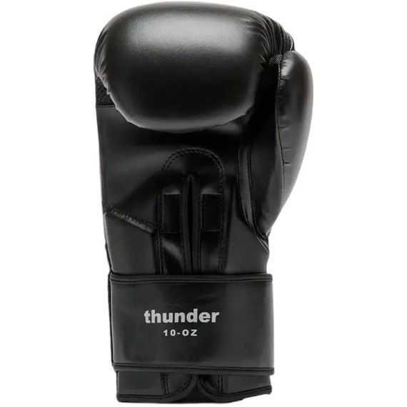 Боксерські рукавички Leone GN383 Thunder Black 14 ун. (GN383_Black_14oz), Вага: 14 унцій, Колір: Чорний, зображення 3