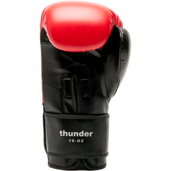 Боксерские перчатки Leone GN383 Thunder Red 8 ун. (GN383_Red_8oz), Вес: 8 унций, Цвет: Красный, изображение 3