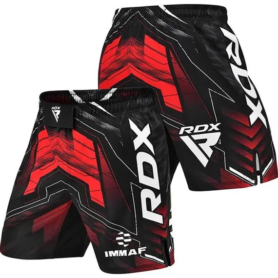 Шорты для ММА RDX Shorts IMMA черный/красный XL (MSS-IMF-1R-XL), Размер: XL, Цвет: Красный, изображение 5