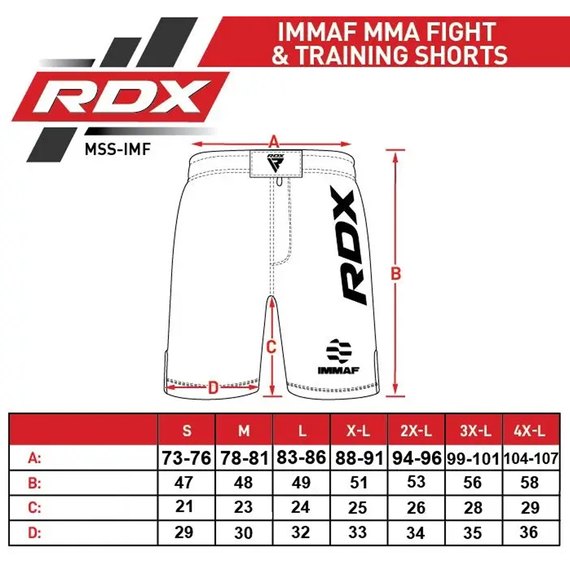 Шорты для ММА RDX Shorts IMMAF черный/синий XL (MSS-IMF-1U-XL), Размер: XL, Цвет: Синий, изображение 6