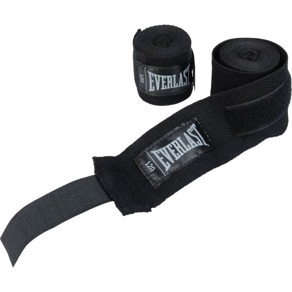 Бинти боксерські Everlast Core Hand Wraps 120 чорний (P00003243), Колір: Чорний, зображення 2