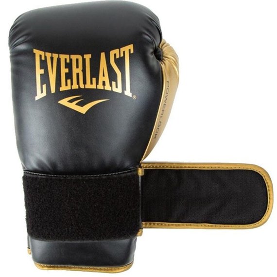 Боксерські рукавички Everlast PowerLock 2R Training Gloves чорний/золотий 14 унц (P00002664), Вага: 14 унцій, Колір: Чорний/Золотий, зображення 5