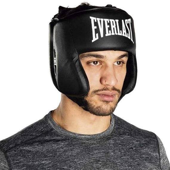 Боксерский шлем Everlast Core HeadGear черный 52 см (P00002676), изображение 4