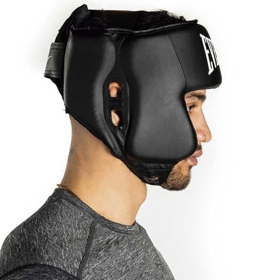 Боксерский шлем Everlast Core HeadGear черный 52 см (P00002676), изображение 6
