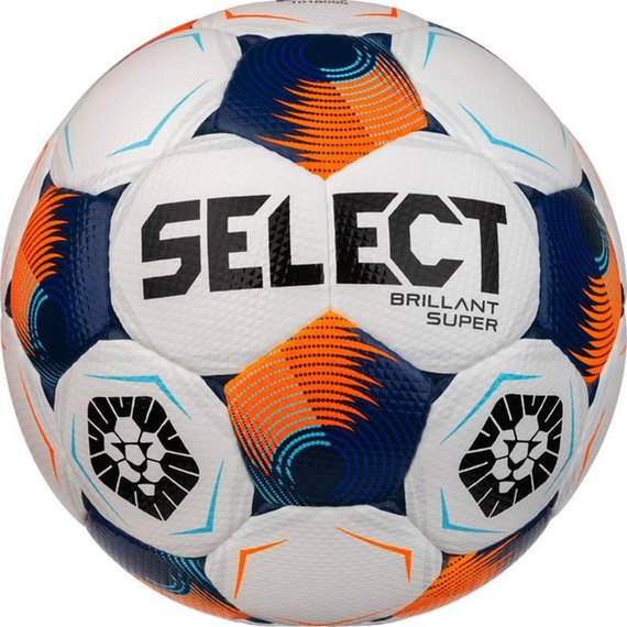 Мяч футбольный Select Brilliant Super Ukraine FIFA белый/синий size 5 (361577-119)