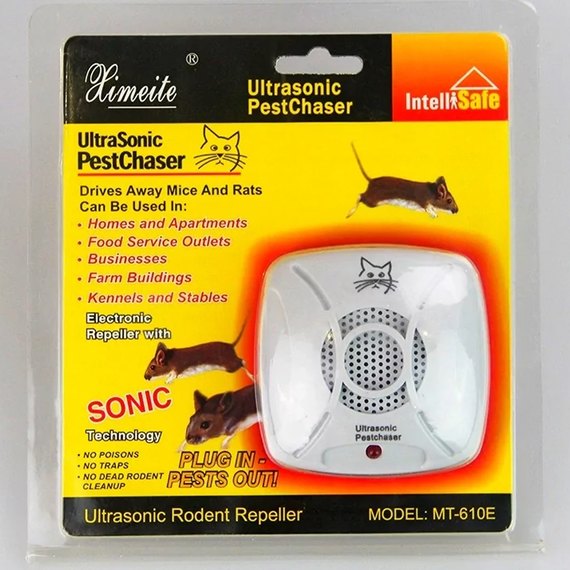 Ультразвуковой отпугиватель грызунов Ultrasonic Pest Chaser MT-610E, изображение 4