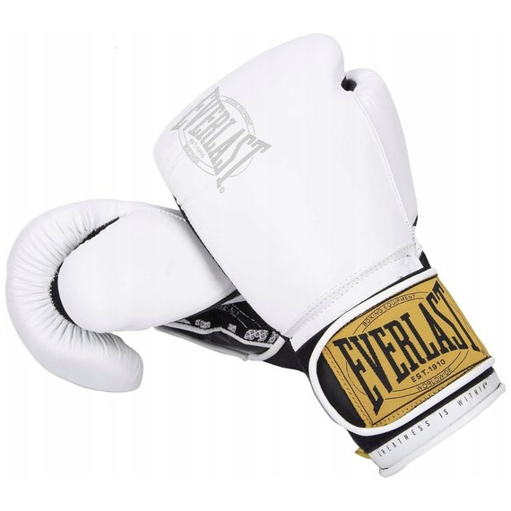 Боксерские перчатки Everlast 1910 Classic Training Gloves белый 16 унц (P00001712), Вес: 16 унций, Цвет: Белый, изображение 2