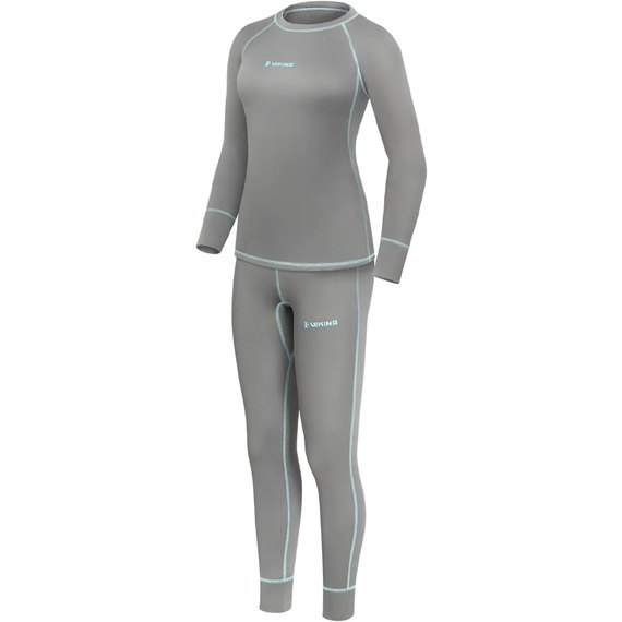 Комплект термобілизни жіночий Viking Fishing Frost Line XL Fleece Woman Light grey (1919.07.11), Розмір: XL